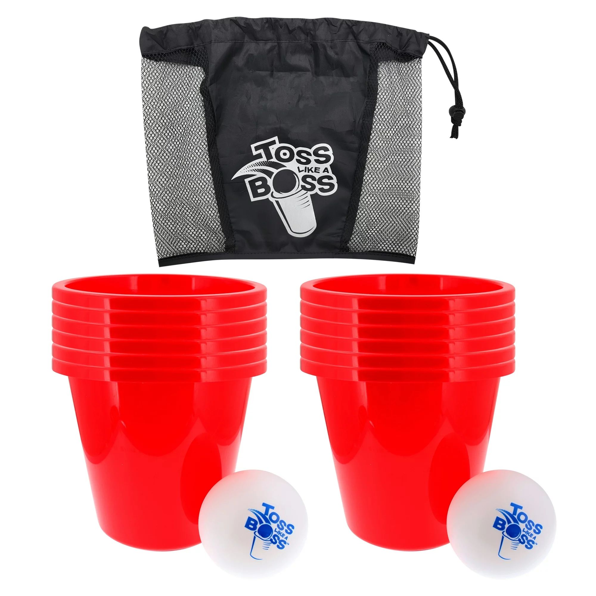 Banzai Toss Like A Boss Outdoor Giant Pong Lawn Game with Drawstring Bag | Walmart (US)