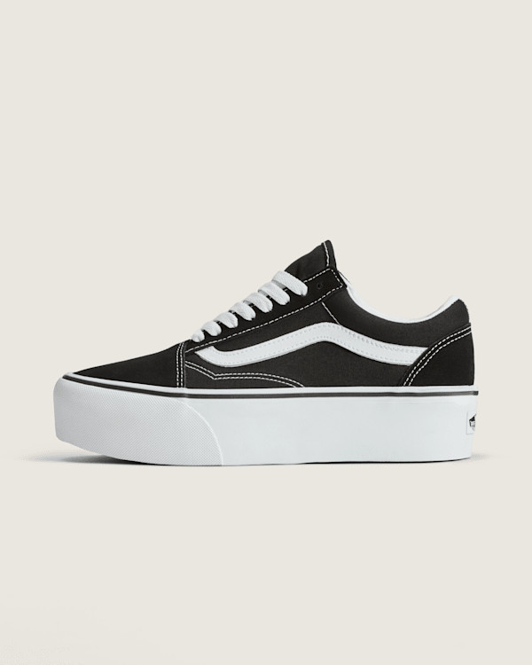 Vans Old Skool Platform Shoes (Black / White) - 4.5 Boys 6.0 Women | Vans (US)