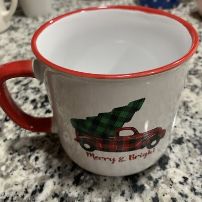 Merry & Bright Christmas Mug 16 Ounce New Cute | eBay | eBay US