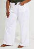 Wide Leg Linen Blend Pants | Ashley Stewart