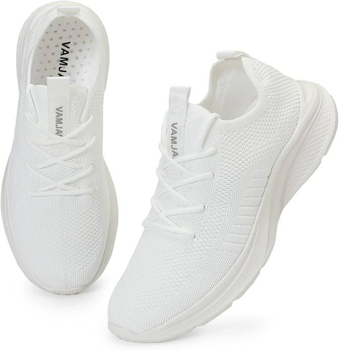 VAMJAM Men's Running Shoes Fashion Sneakers - Lightweight Breathable Flying Knitting Lace Up Mesh... | Amazon (US)
