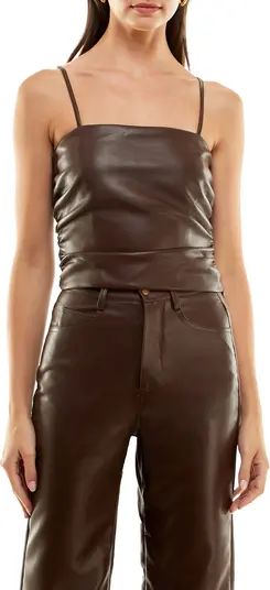 WAYF x Jourdan Sloane Rodeo Drive Faux Leather Crop Tank | Nordstrom | Nordstrom