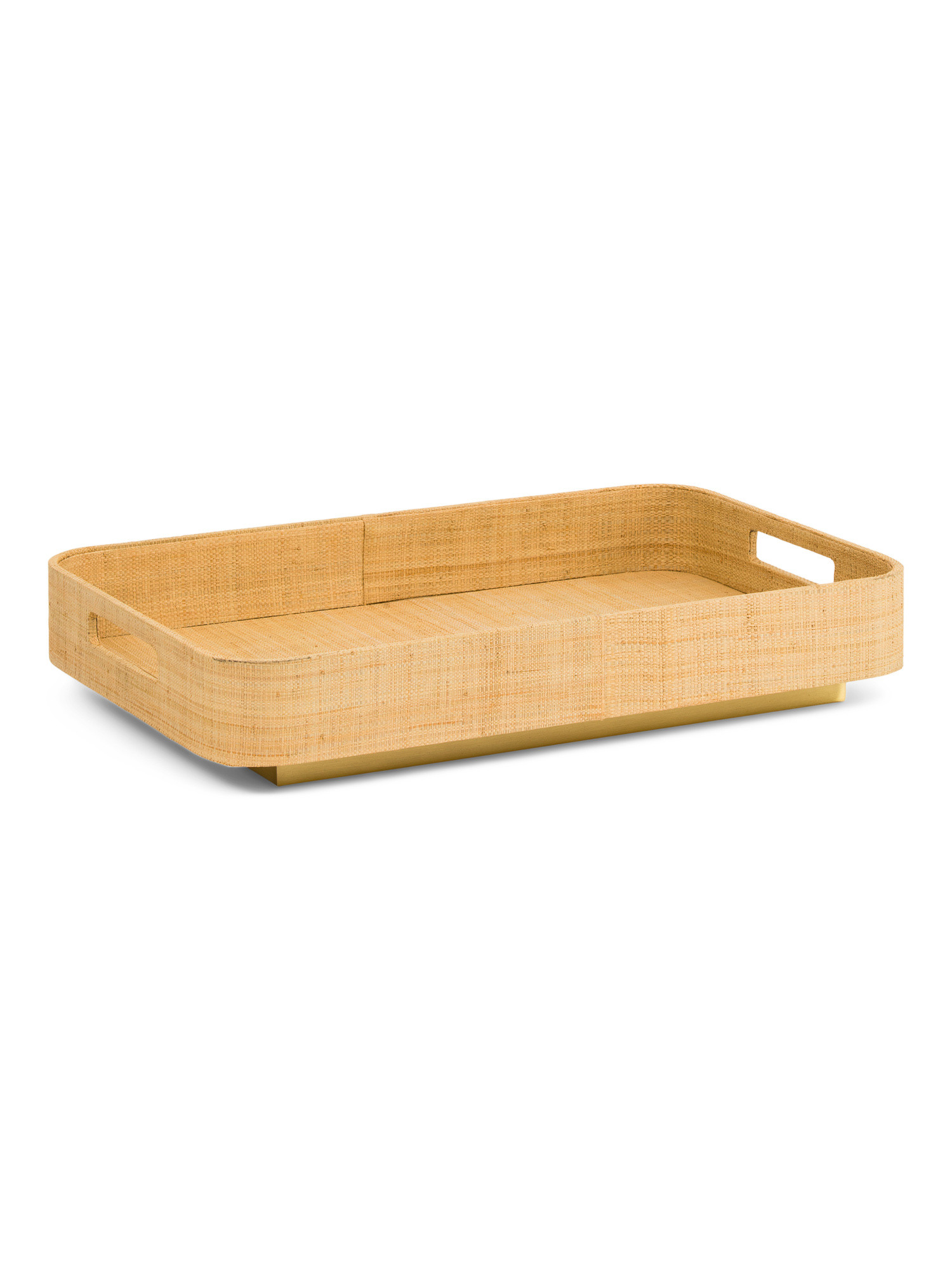 4x22x14 Utopia Brass Footed Tray | TJ Maxx