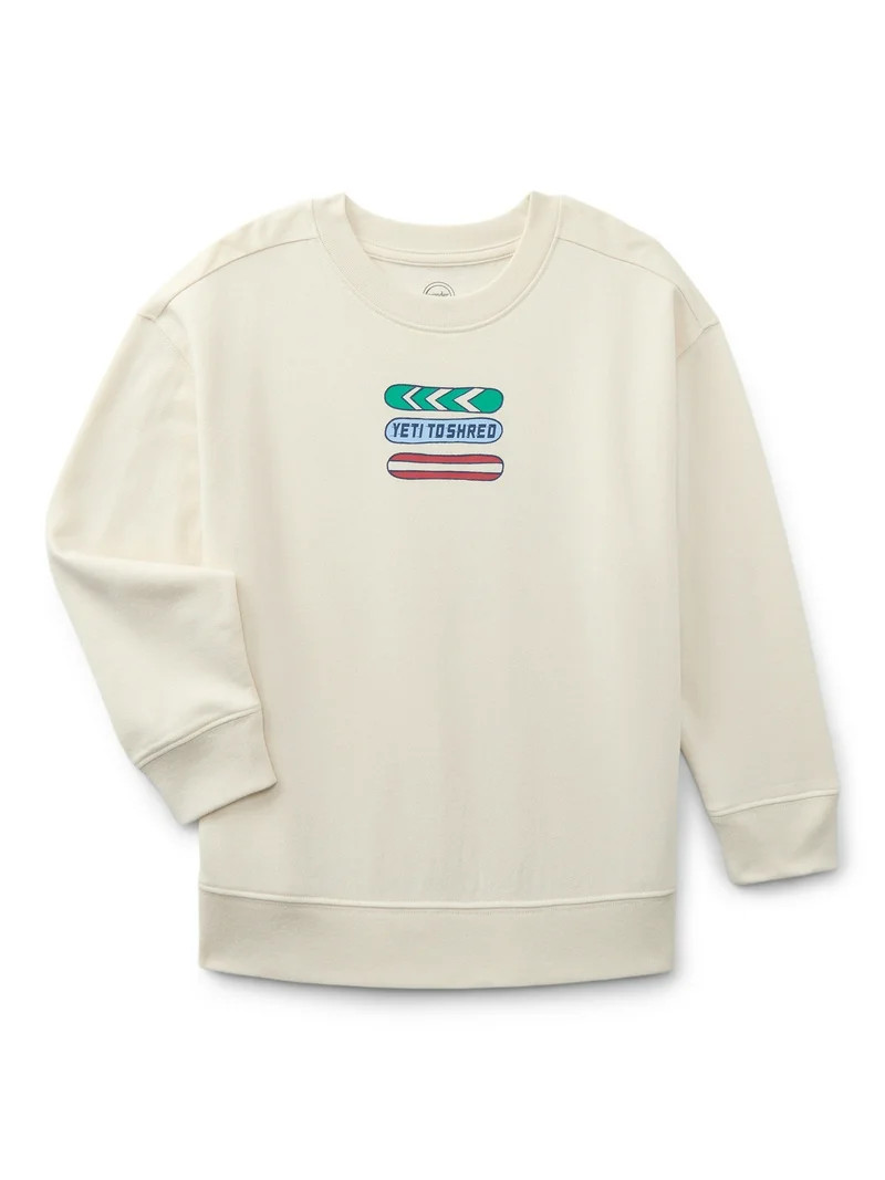 Wonder Nation Boys Graphic Sweatshirt with Long Sleeves, Size 4-10 | Walmart (US)