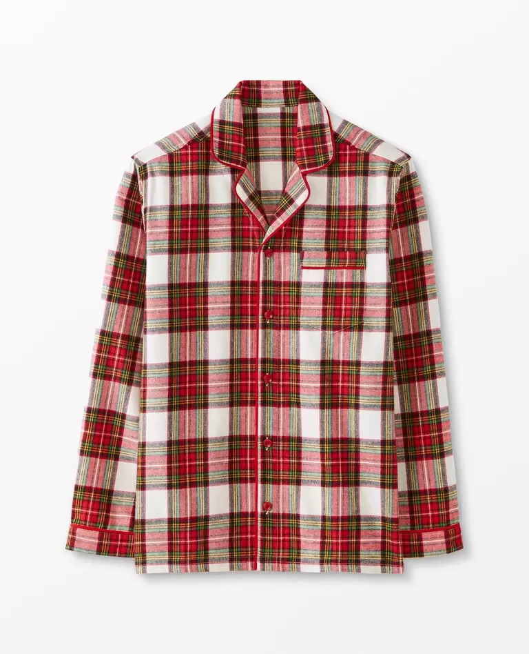 Adult Unisex Flannel Pajama Top | Hanna Andersson