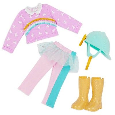 Glitter Girls Colorful Trails Equestrian Outfit for 14" Dolls | Target