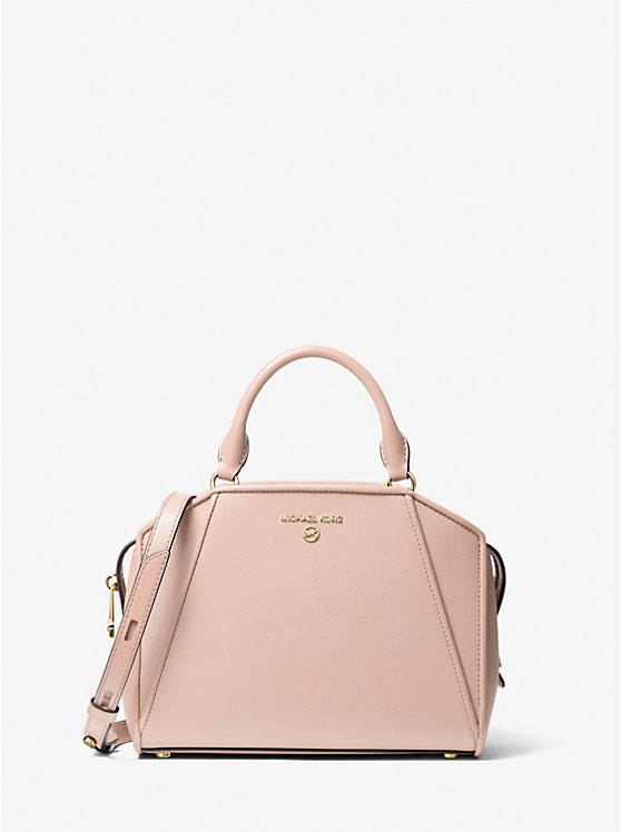 Cleo Small Saffiano Leather Satchel | Michael Kors US