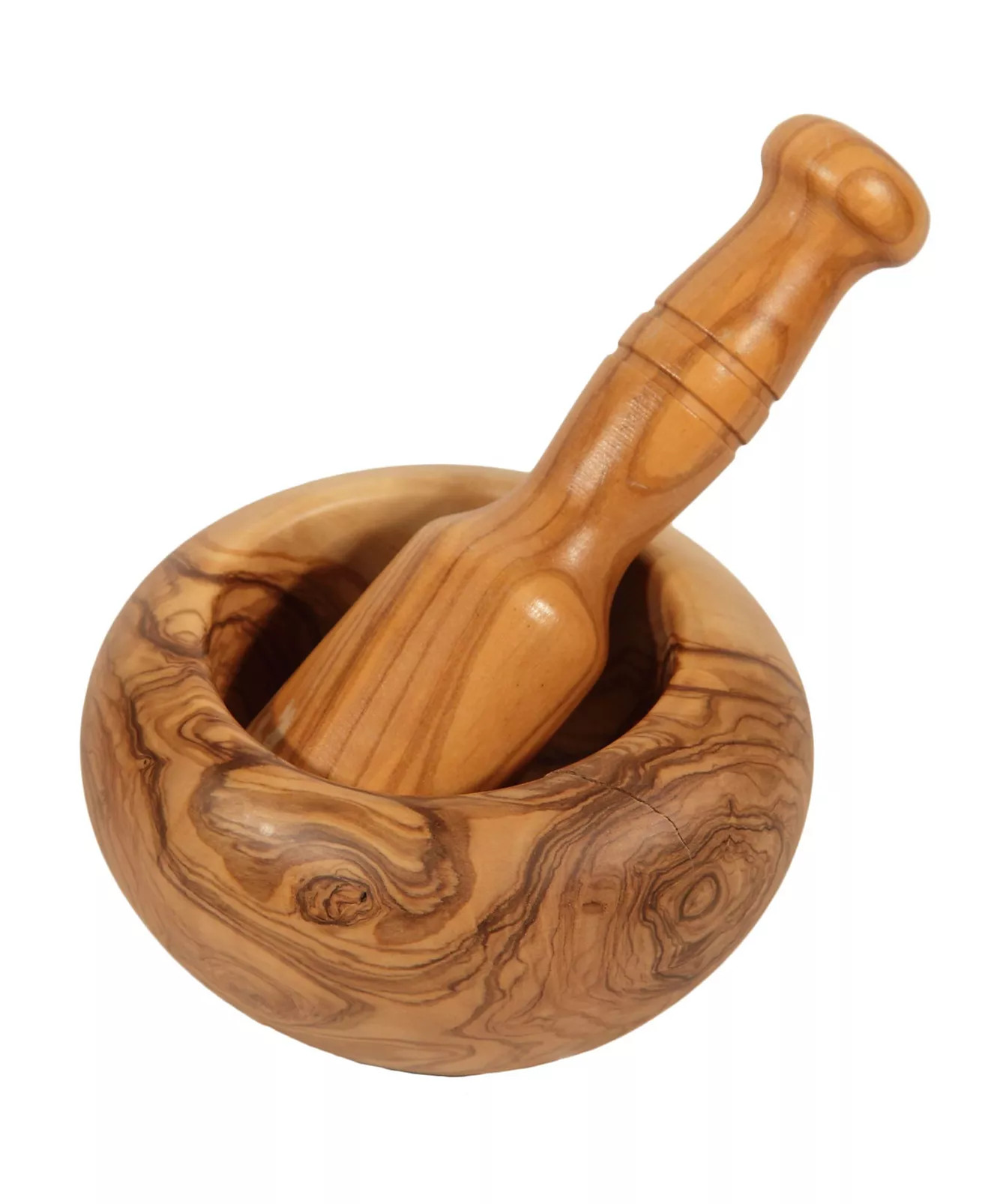 Berard Olive Wood Large Mortar and Pestle Set | Anthropologie (US)