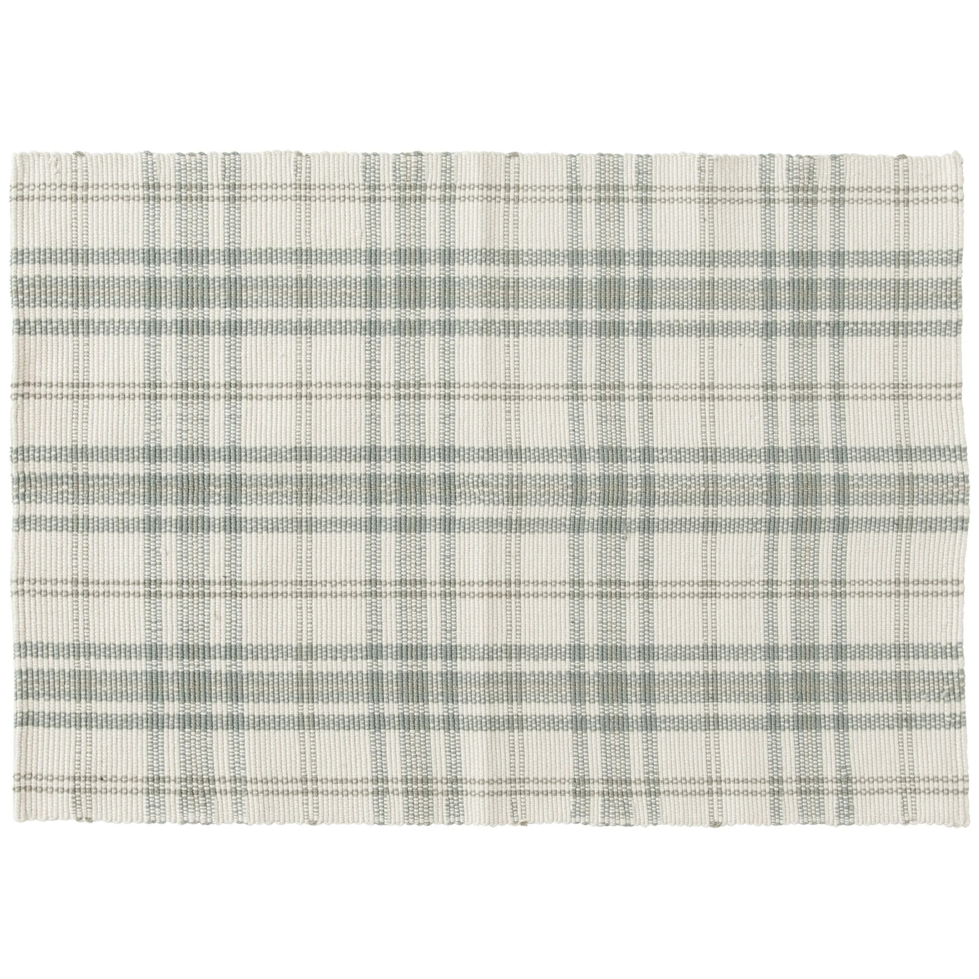 Home Decor Collection 24" x 36" Sage Plaid Layering Rug | Walmart (US)