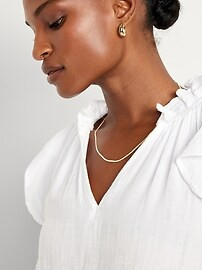 Sleeveless Crinkle Gauze Top | Old Navy (US)