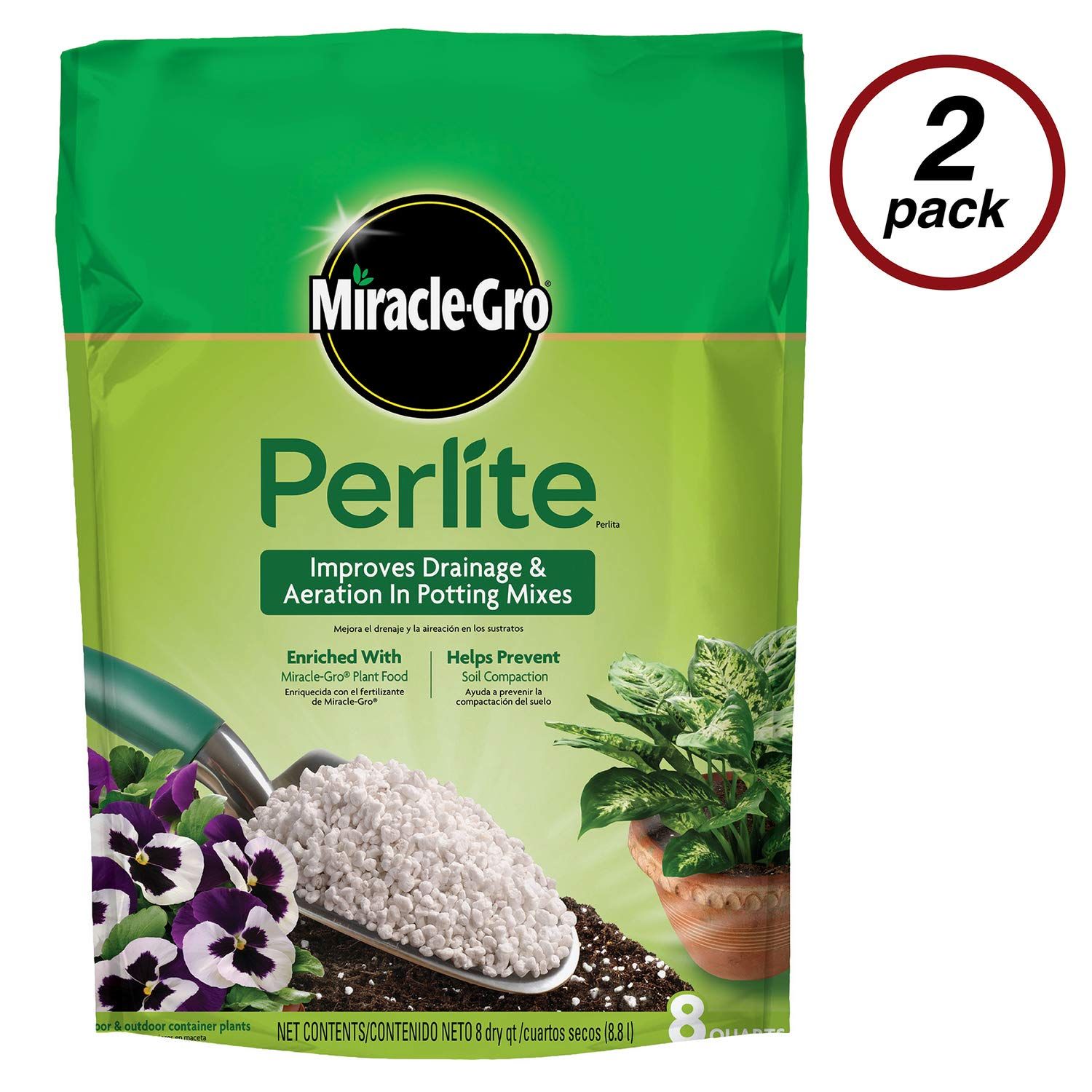 Miracle-Gro Perlite, 8 qt., 2-Pack | Amazon (US)