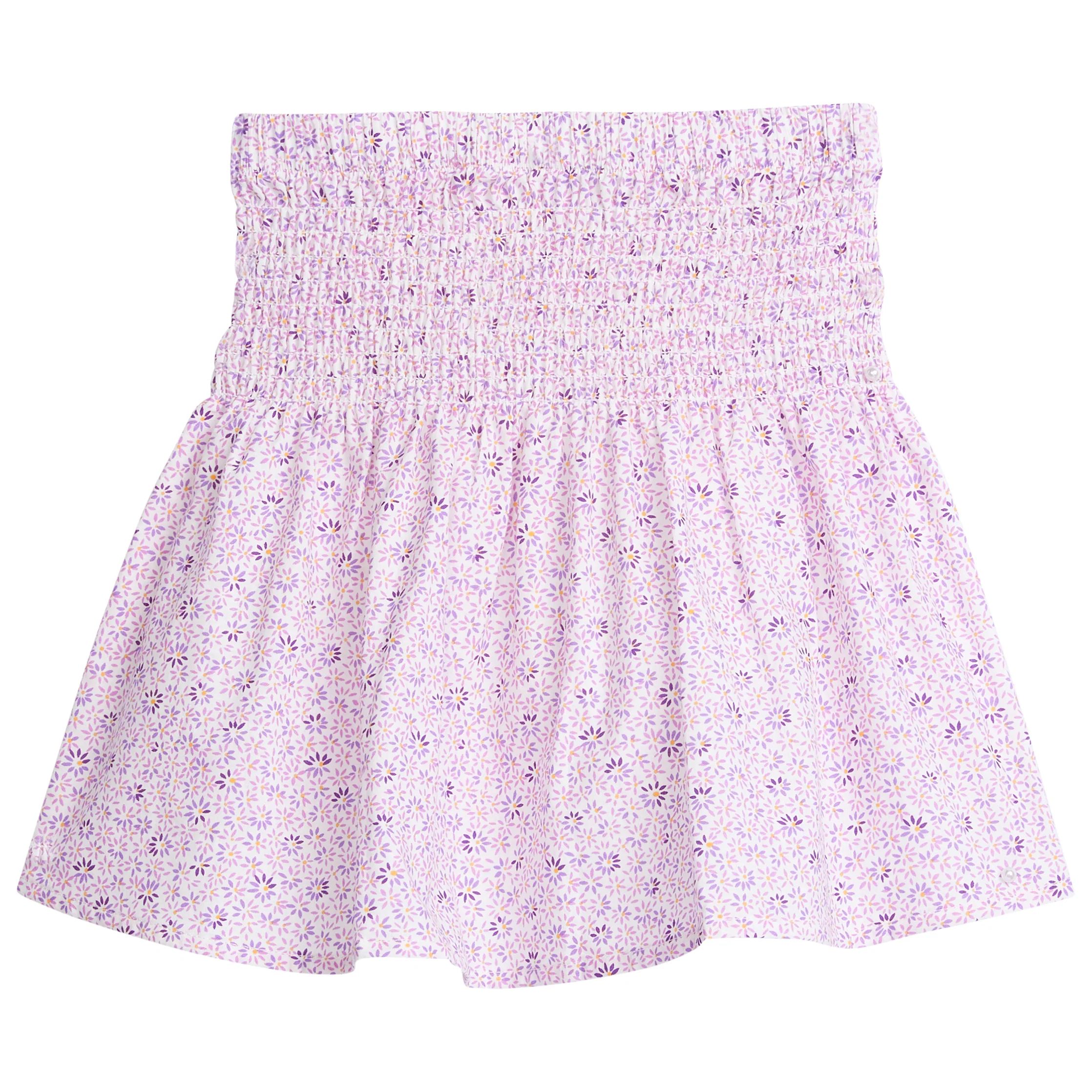 Shirred Circle Skirt - Purple Daisy | BISBY Kids