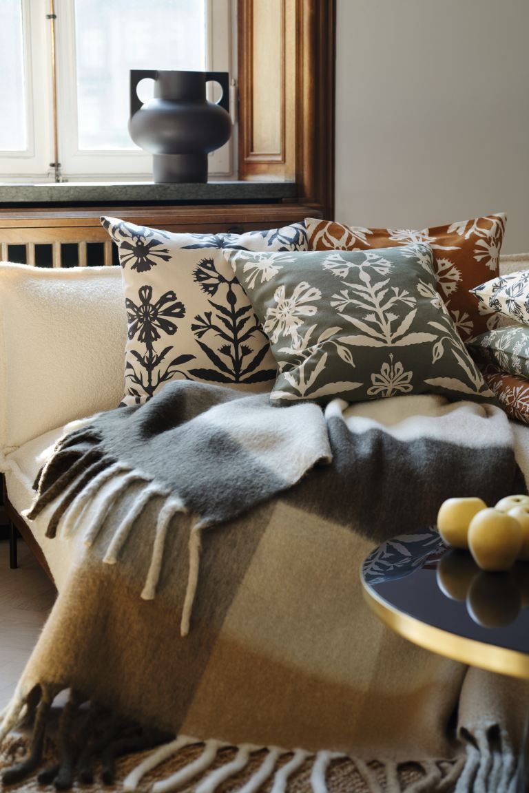 2-pack Patterned Cushion Covers | H&M (US + CA)