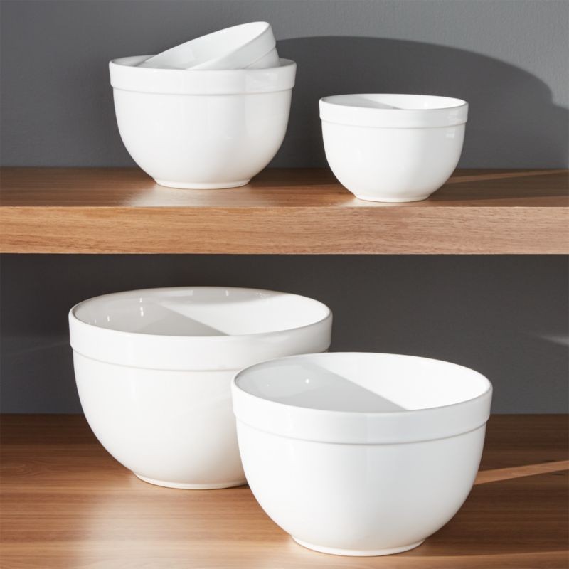Nesting Mixing Bowl Set 5-Piece, 5.5"-9.75" + Reviews | Crate and Barrel | Crate & Barrel