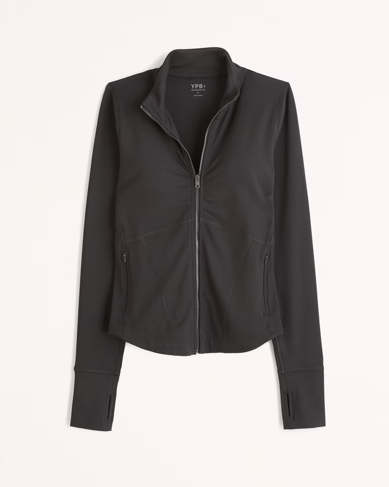 YPB sculptLUX Long-Sleeve Slim Full-Zip | Abercrombie & Fitch (US)
