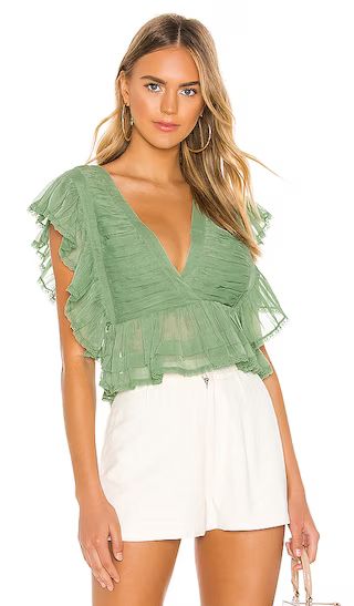 Kaia Top in Mint | Revolve Clothing (Global)