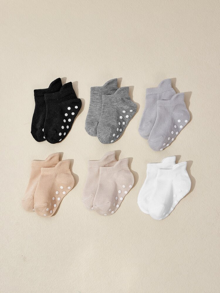 6pairs Baby Anti-slip Socks | SHEIN