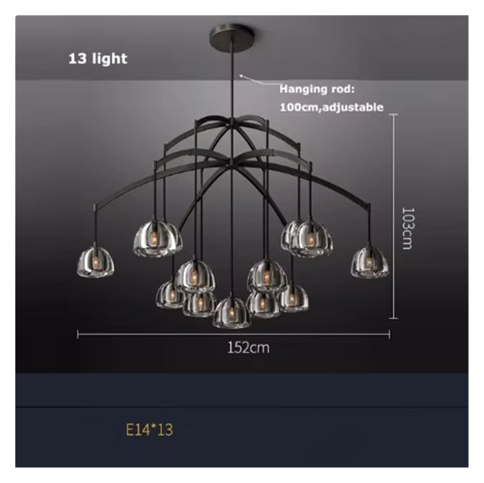 Hanging Lamp, Black Brass Retro K9 Crystal Copper LED Chandelier Suspension Lampen Dinning Room L... | Amazon (US)
