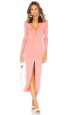 Lovers + Friends Lydia Rib Dress in Mauve from Revolve.com | Revolve Clothing (Global)