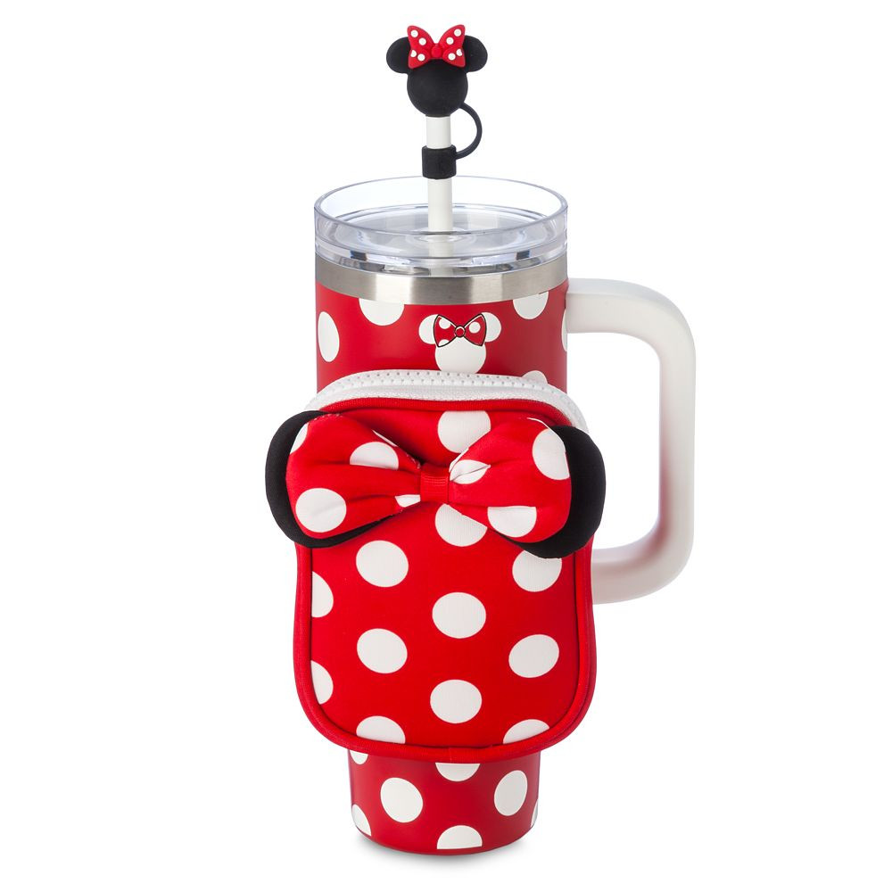 Minnie Mouse Icon Stainless Steel Travel Tumbler with Straw plus Zip Case | Disney Store