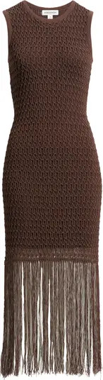 Nordstrom Sleeveless Fringe Knit Dress | Nordstrom | Nordstrom