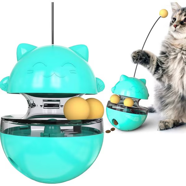 Shele Tumbler Interactive Cat Toy, Turquoise | Chewy.com