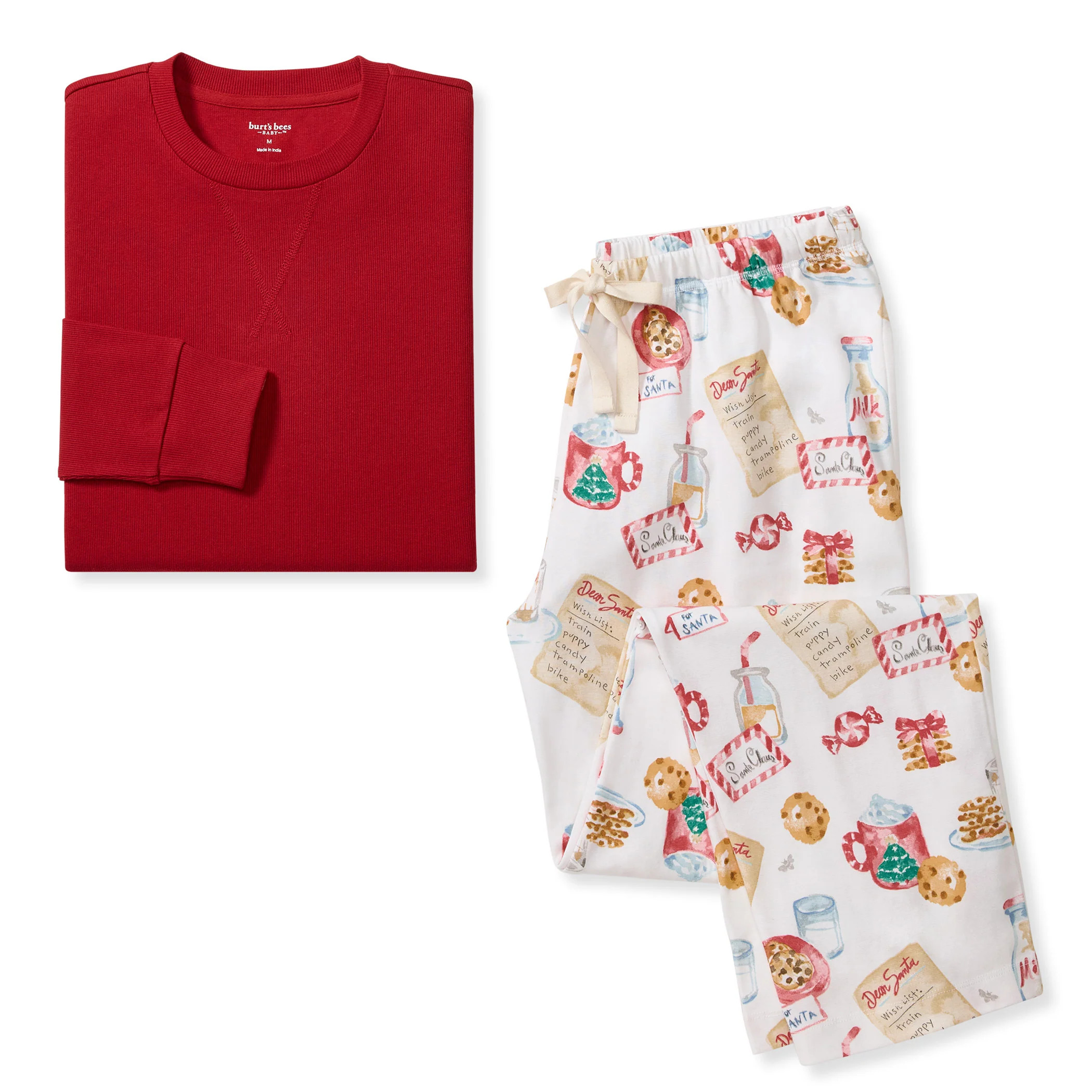 Cookies For Santa Cotton PJ Set Mens | Burt\u2019s Bees Baby\u00ae | Burt's Bees Baby
