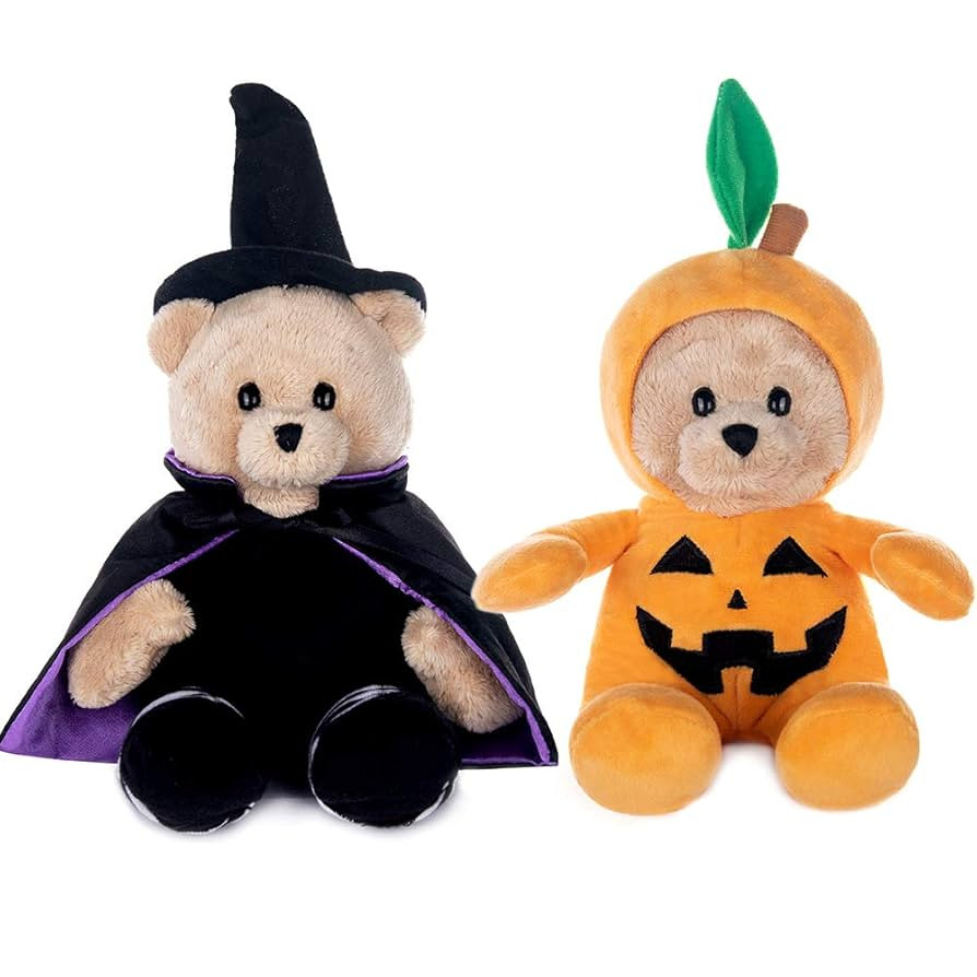 My OLi 9" Pumpkin Wizard Stuffed Animal Plush - Witch & Pumpkin Plush Toy with Flip-Top Hat - Cut... | Amazon (US)