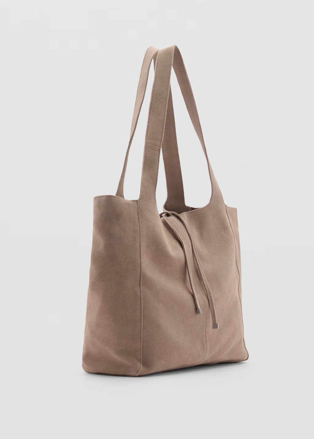 Leather shopper bag | MANGO (US)