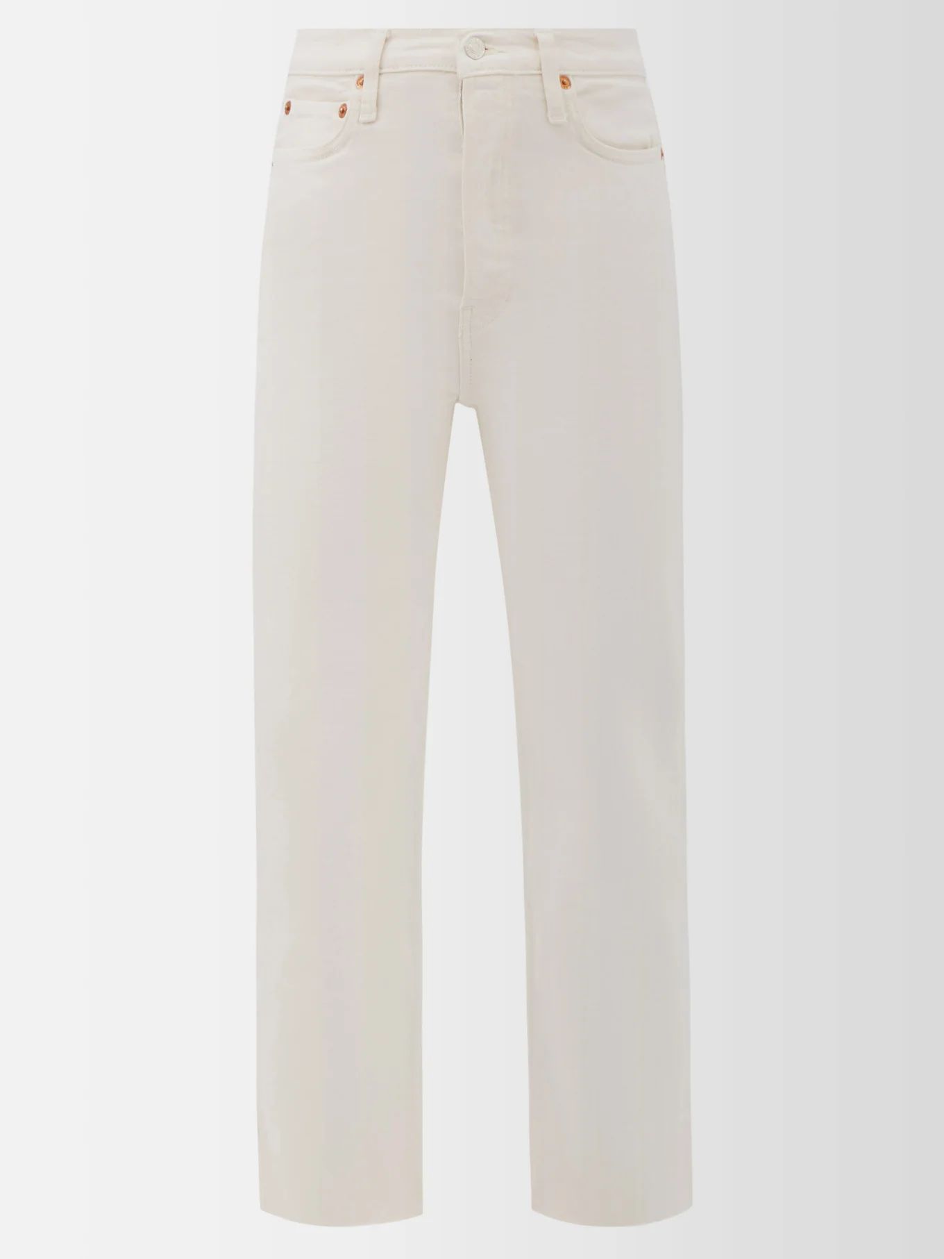 70s Stove Pipe high-rise straight-leg jeans | Matches (UK)
