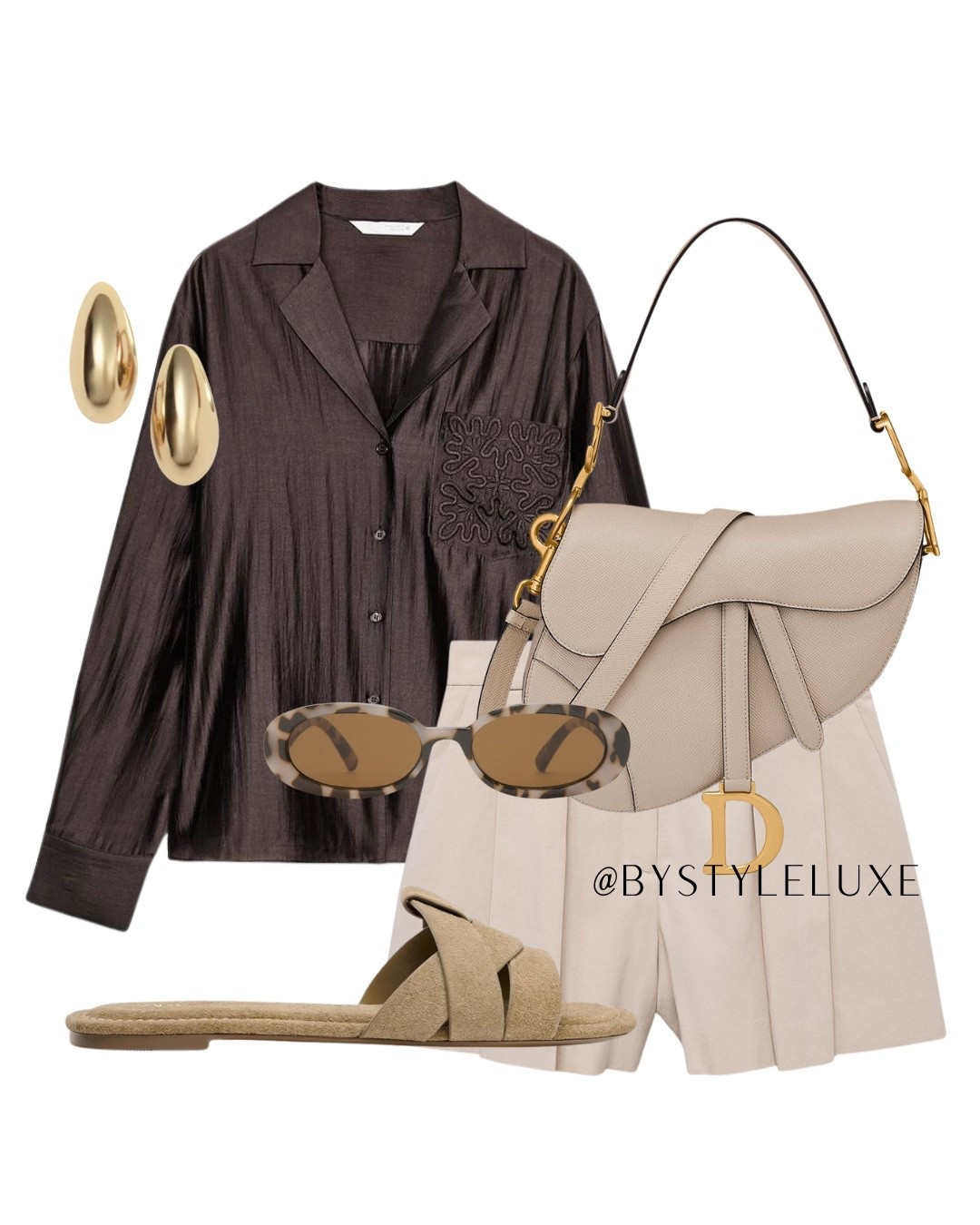 WEEKEND LOOKS - styling the new in embroidered pocket shirt in brown with neutral shorts and suede sandals 

#summeroutfit #shorts #holidayoutfit

#LTKeurope #LTKshoes #LTKsummer