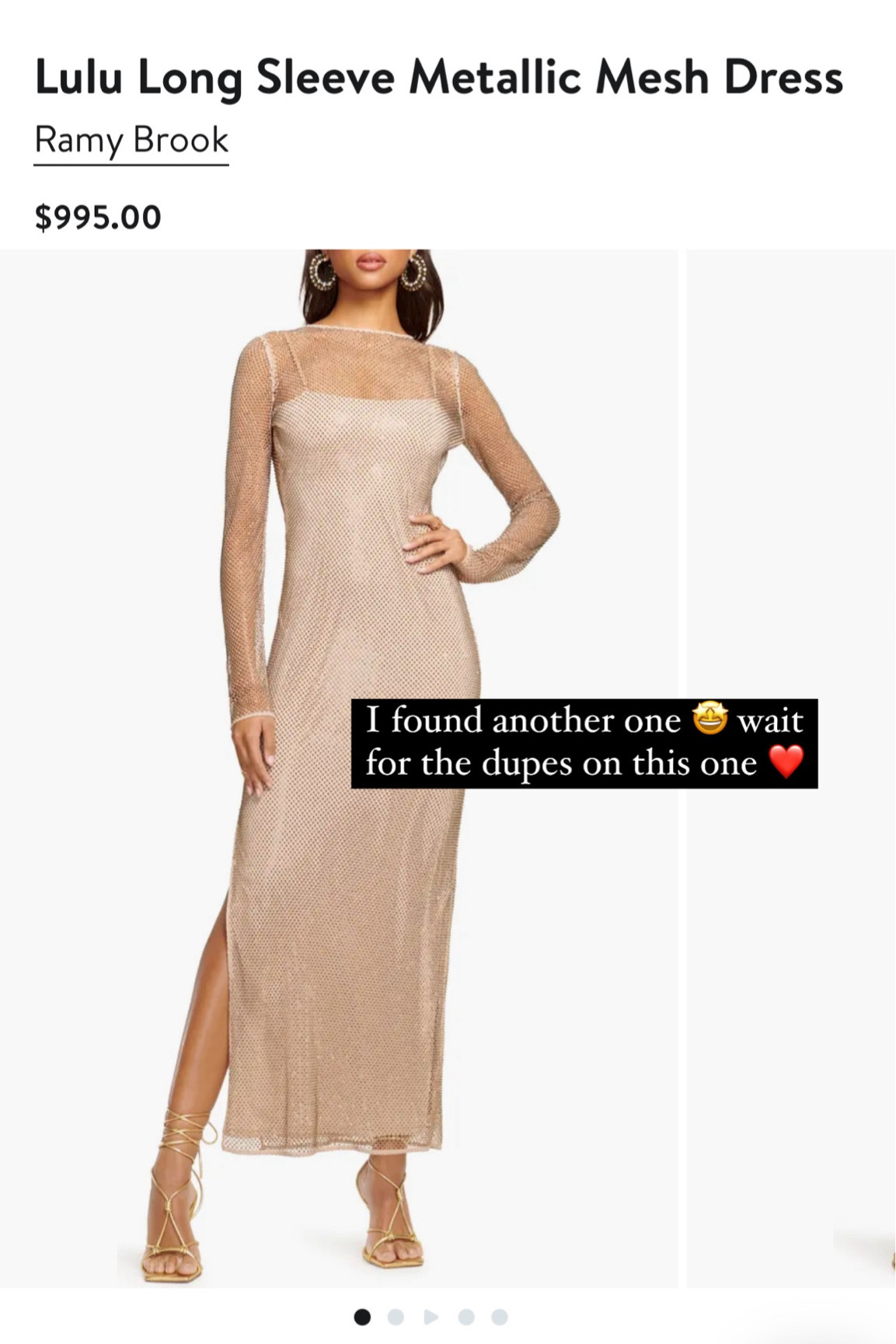 Dupes of this Ramy brook dress !! Studded mesh mini dress galore! 

#LTKSaleAlert #LTKMidsize #LTKParties