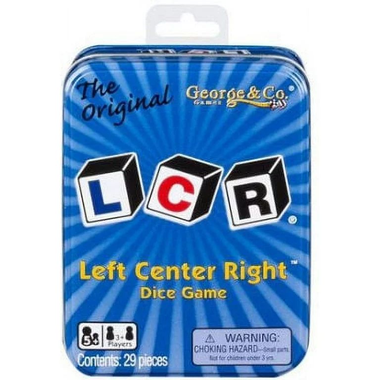 The Original LCR Left Center Right Dice Game (Blue Tin) - Walmart.com | Walmart (US)