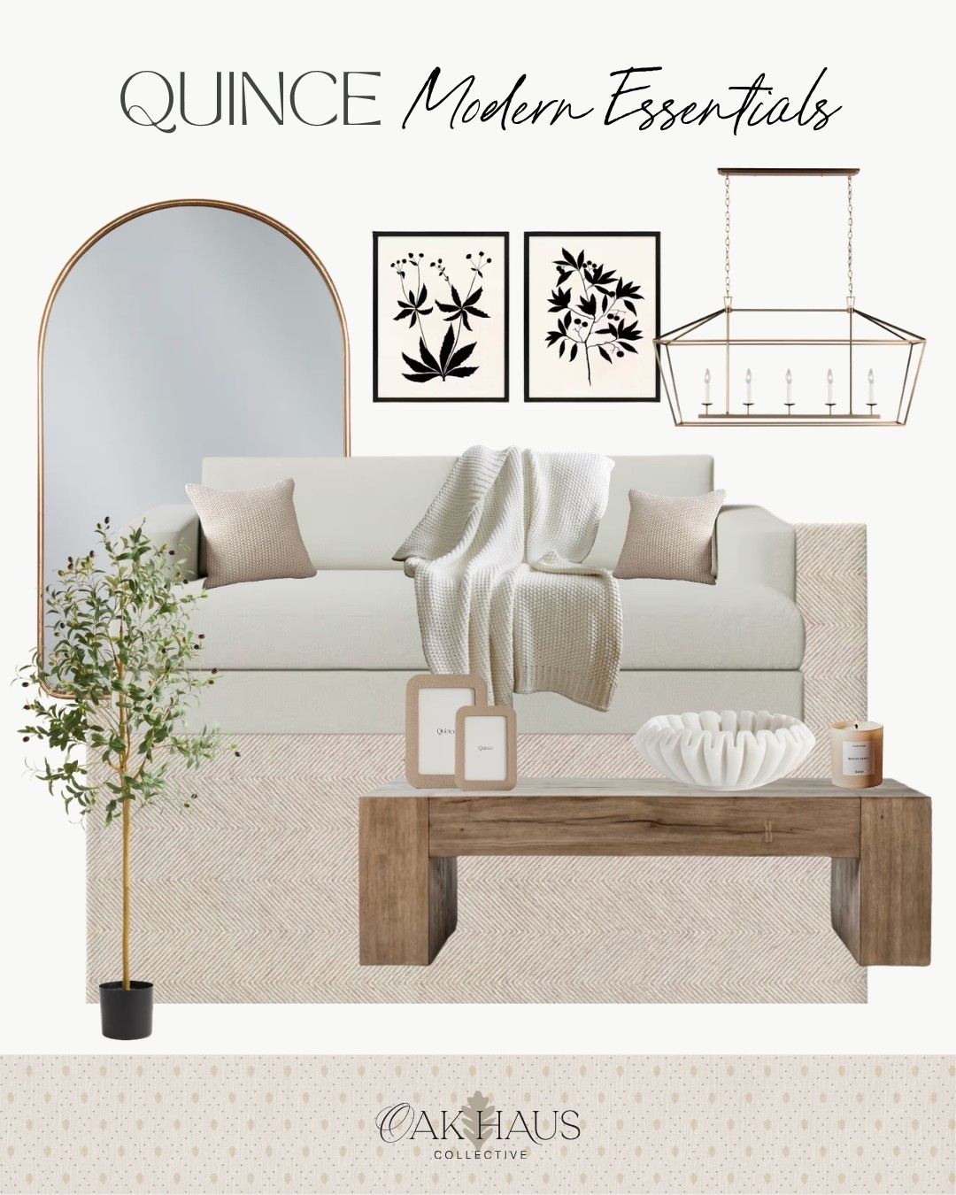 Quince, Modern, Essentials, Couch, Table, Plant, Mirror, Blanket, Pillows, Home, Interior

#LTKHome #LTKdayinmylife #LTKmorningroutine