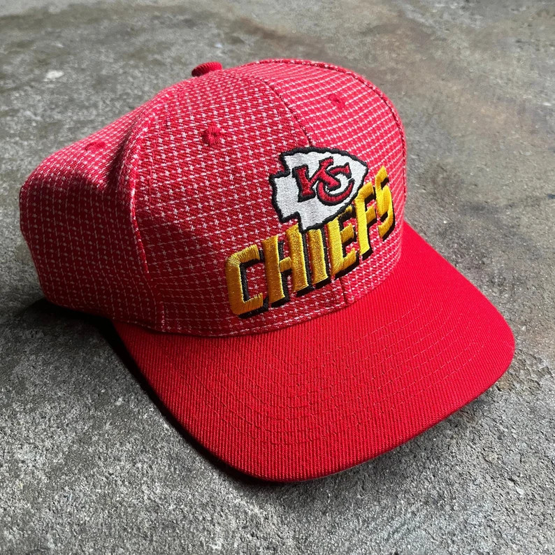 Vintage Kansas City Chiefs Logo Athletic Grid Hat Red Pro Line - Etsy | Etsy (US)