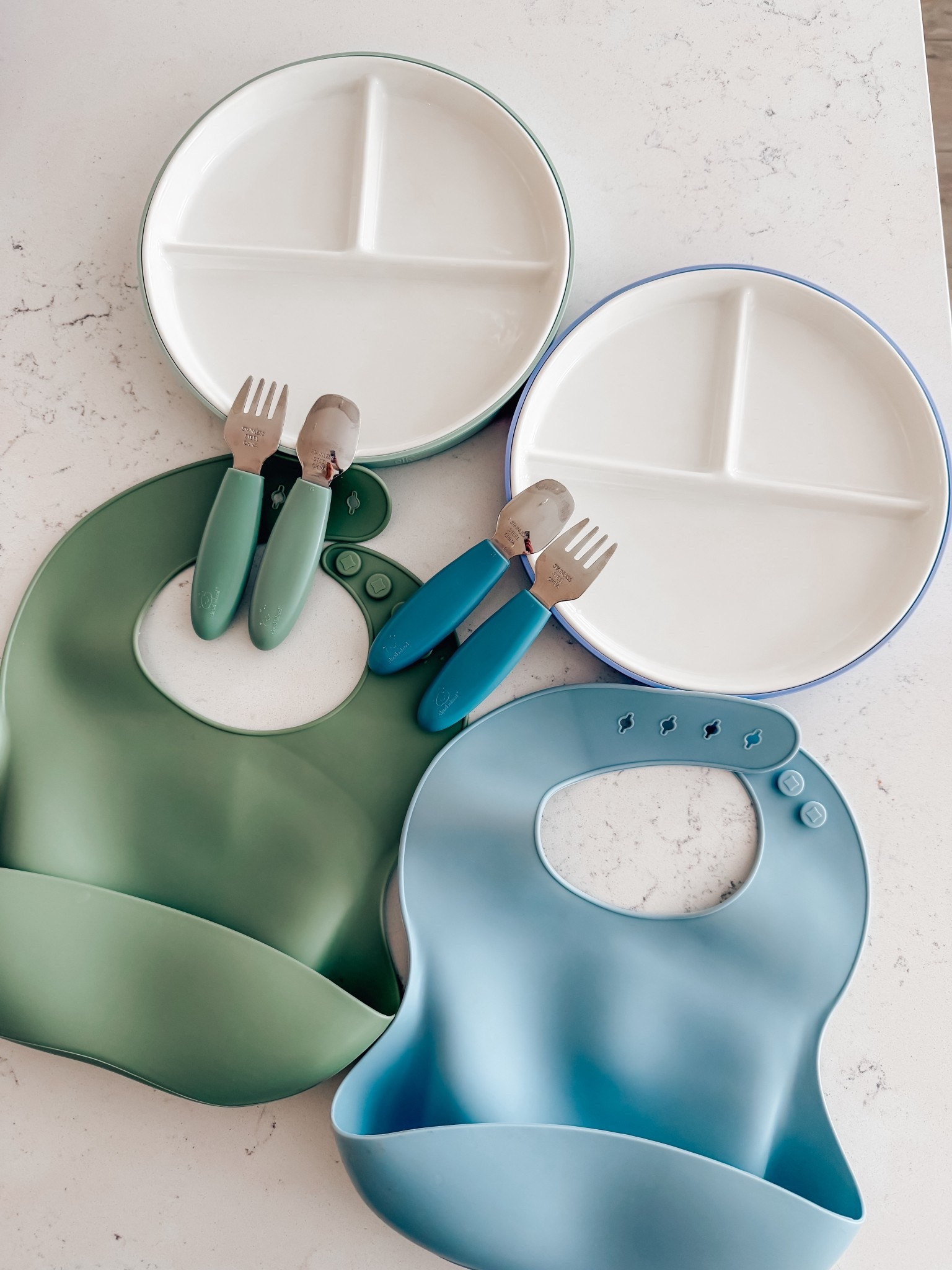 The best plates ever for toddlers 🙌🏻 We love them!!! Non-slip porcelain plates with removable sleeve and they are dishwasher and microwave safe! Also, linking their utensils and bibs 💙

toddler eating, Amazon finds, toddler must haves, toddler plates 

#LTKHome #LTKKids #LTKBaby