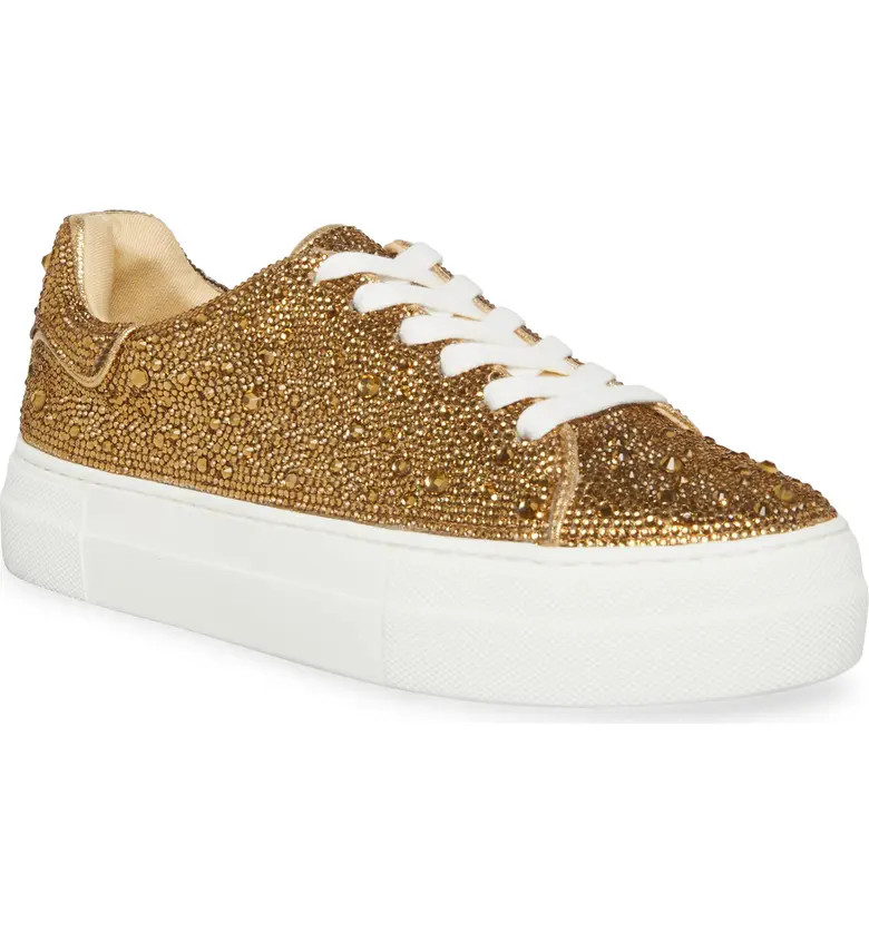Sidny Crystal Pavé Platform Sneaker | Nordstrom