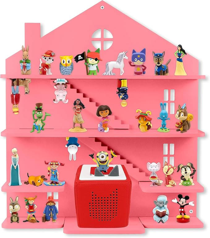 Annmore Shelf for Tonies Figures and Toniebox, Wooden Shelf for Kids Bedroom Decoration, Wall Mou... | Amazon (US)