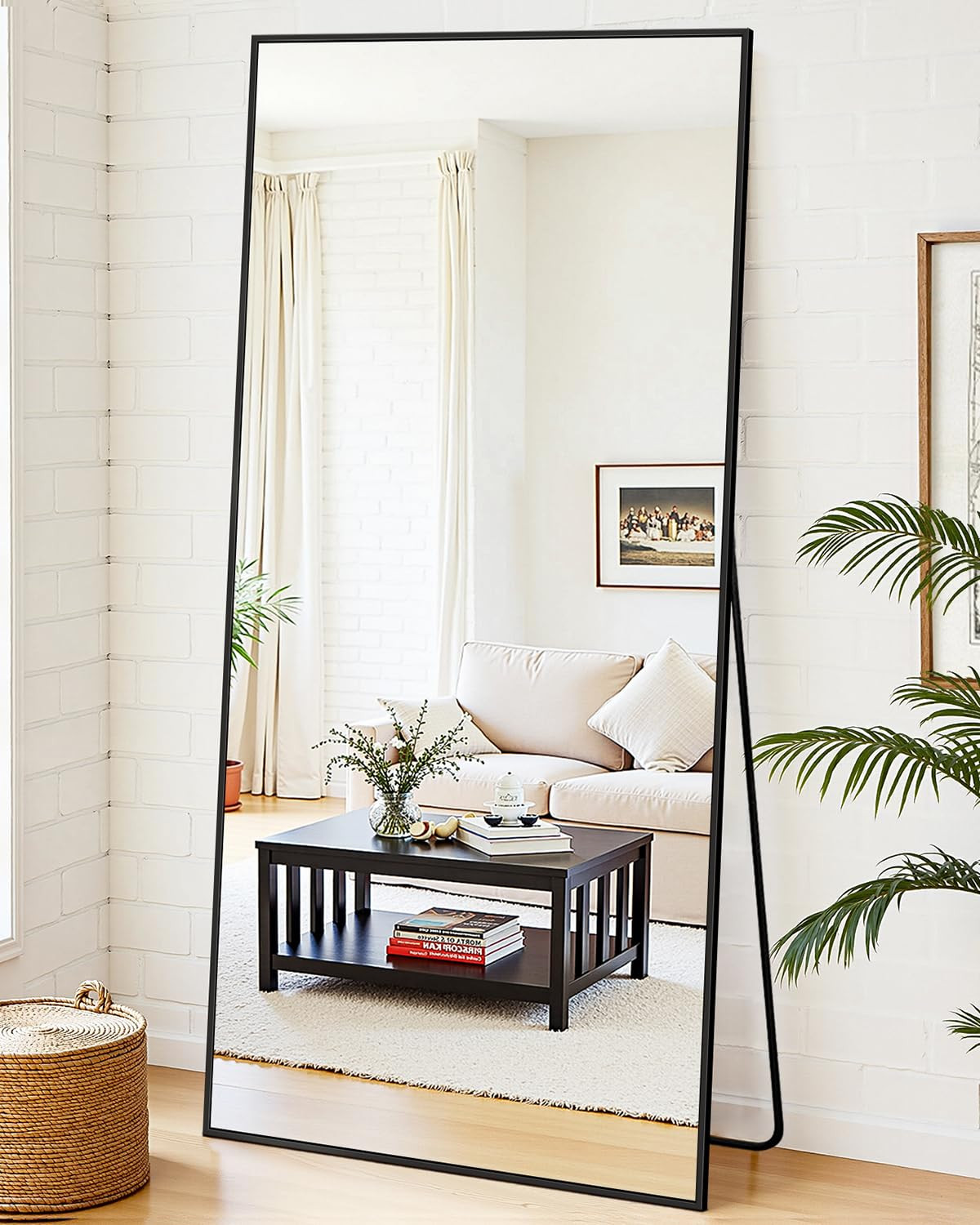 Antok Floor Mirror, 58"×21" Full Length Mirror with Stand Freestanding for Bedroom Living Room, ... | Amazon (US)