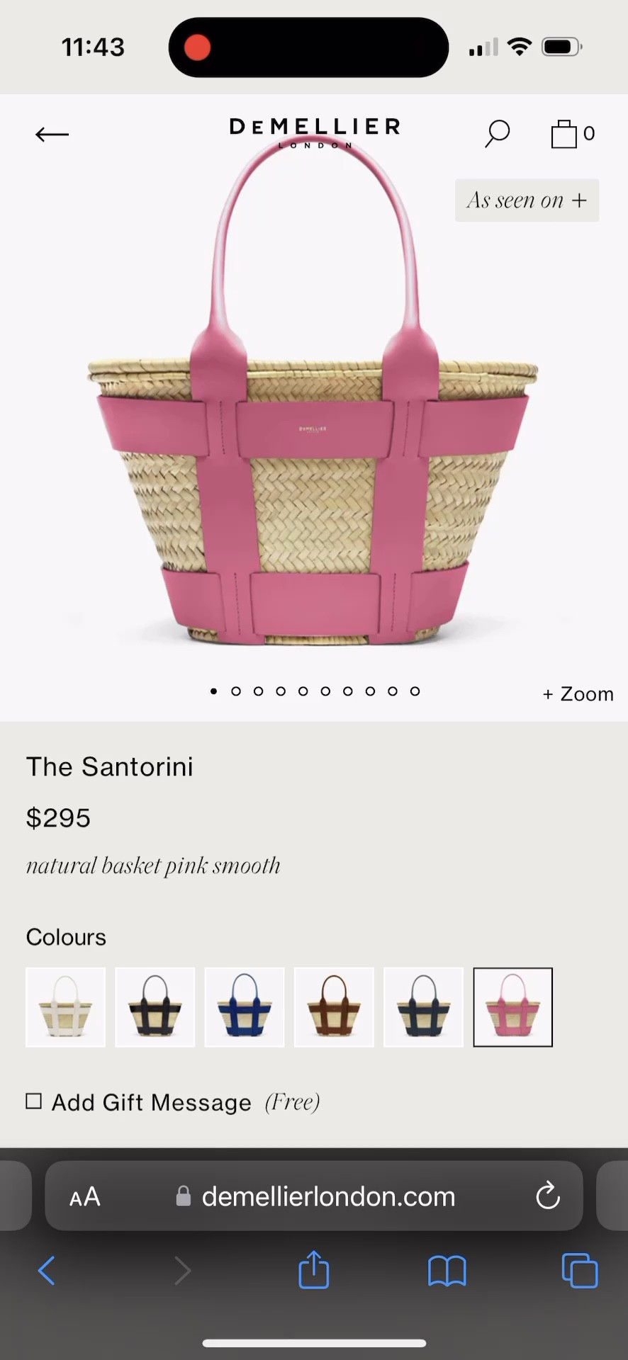 Raffia Bag from Demellier London!! 