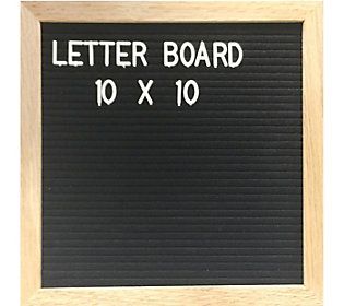 Heart Felt 10"" x 10"" Letter Board | QVC