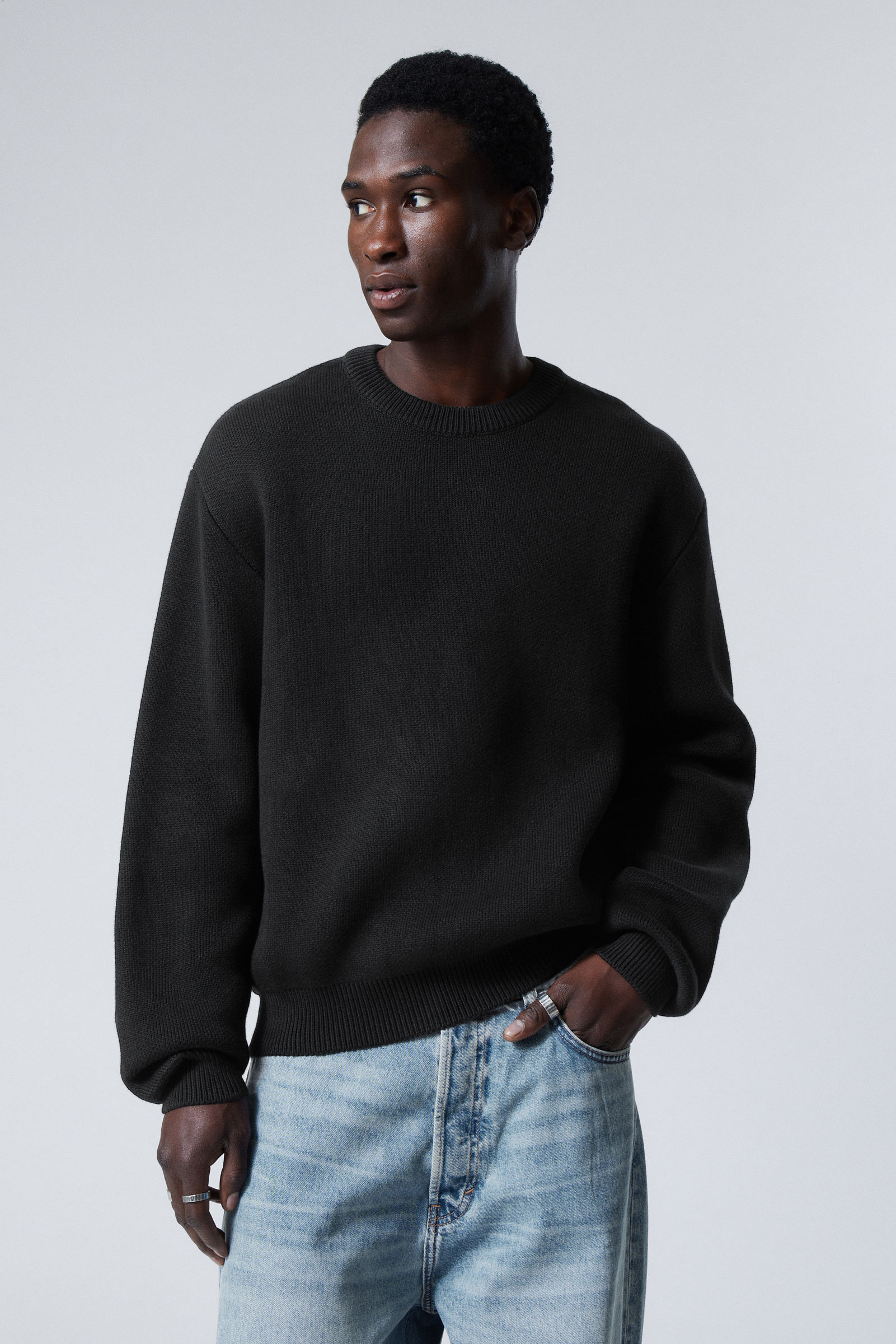 Regular Jacquard Knitted Sweater | Weekday