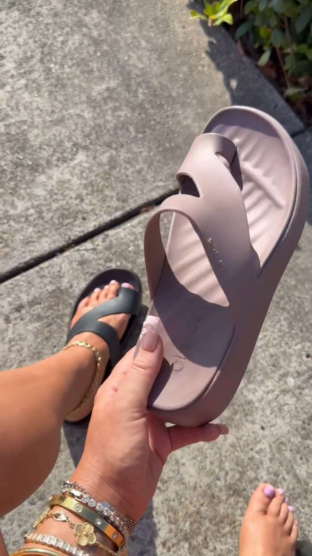 Like walking on a thick yoga mat! So squishy and comfy! #crocs #crocsgetawaysandals #crocsgetawaytoeloopsandals #ad @Crocs #springglowup  

 #LTKootd #LTKActive #LTKTravel