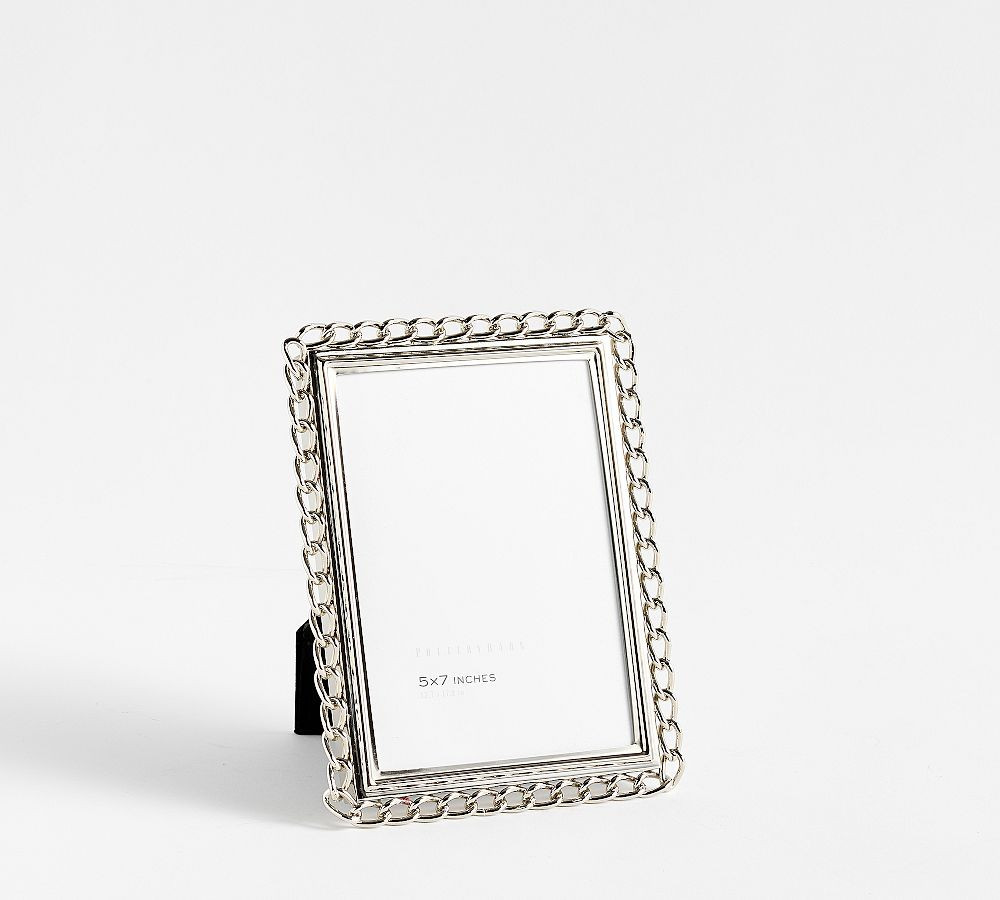 Metal Chain Frame, Silver, 5x7 | Pottery Barn (US)