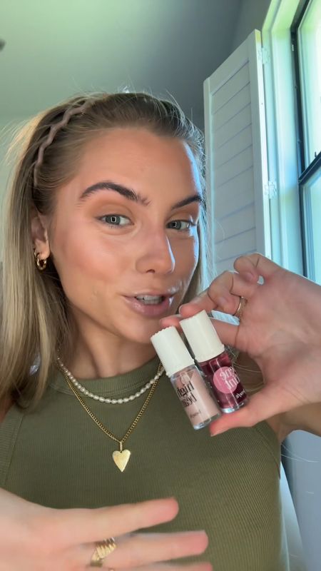 Jelly Donut makeup trend! Using the benefit cosmetics high beam highlight and the benetint lip and cheek stain! Gives the best glowy blush combo to get worn on no makeup days or with makeup  

#LTKFindsUnder50 #LTKVideo #LTKBeauty