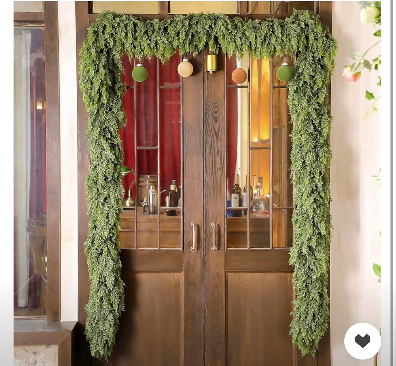 18 foot realistic garland!!! #garland #christmas 

#LTKHome #LTKU #LTKSeasonal