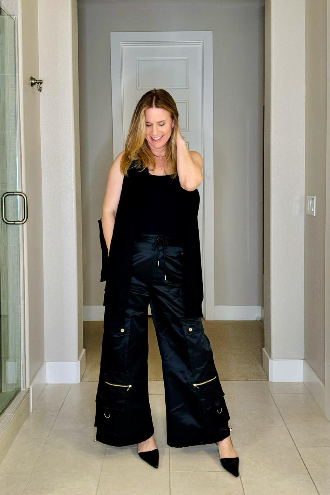 Favorite cargo pants ever!
#cargopants #satinpants #cynthiarowley

#LTKsalealert #LTKSeasonal #LTKHoliday