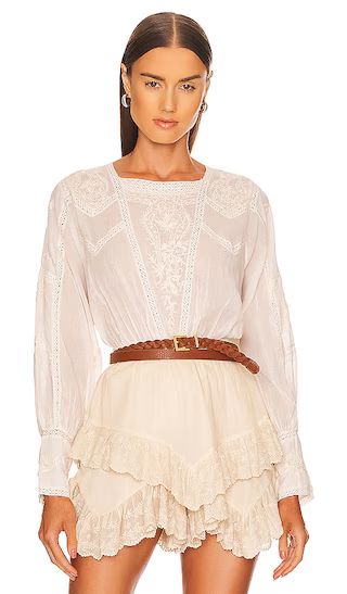 Lucky Me Lace Top in Tea | Revolve Clothing (Global)