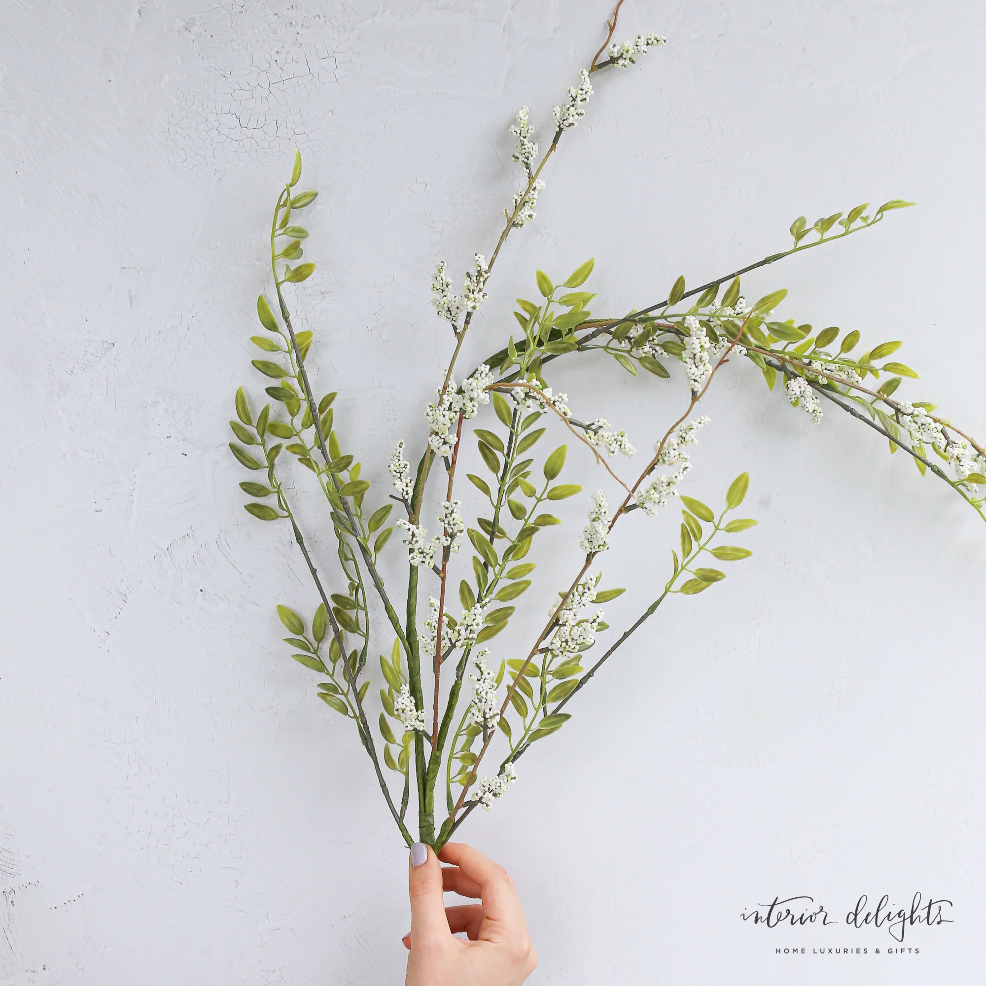 44” Mini Frond and Berry Spray- Set of 6 | Interior Delights