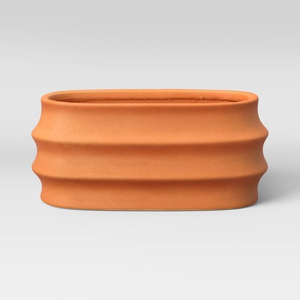 5" Outdoor Sand Glazed Stoneware Planter Terracotta - Project 62™ | Target